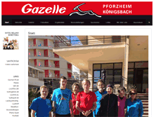 Tablet Screenshot of gazelle-pforzheim.de
